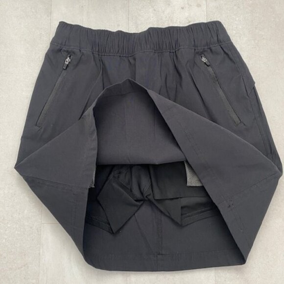 NWT Eddie Bauer Rainier Pull On Black Skort Skirt Sz 2 - Picture 6 of 10
